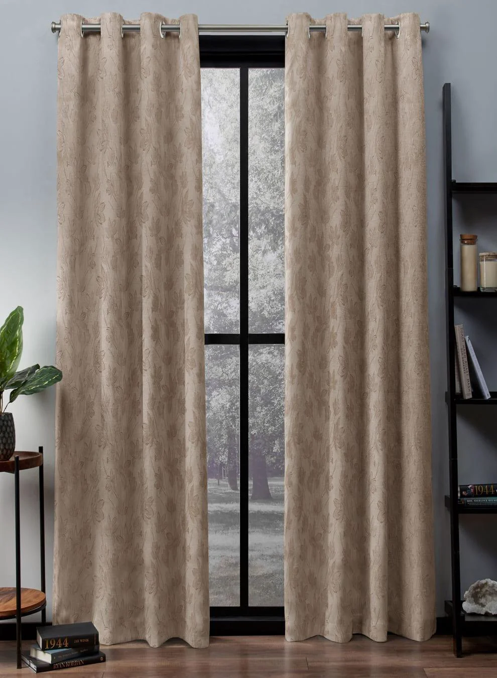 Original Design Flavia Jacquard Blackout Curtains Luxe Botanical Weave Total Light Block Cream Set of 2 Fully CustomizableThe Guide to Measuring and Choosing Curtains Soft