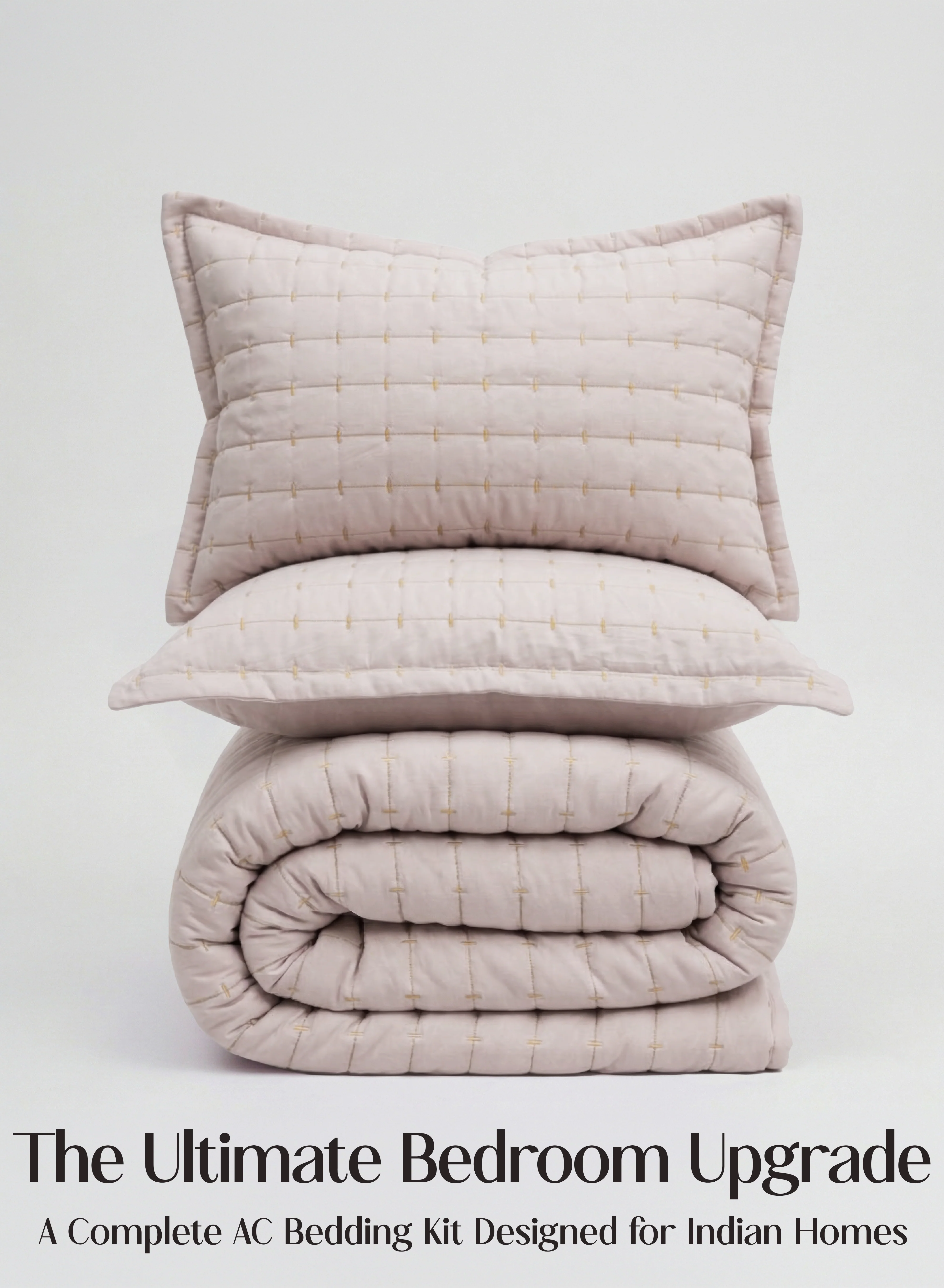 Effective CloudTouch™ 8-Piece AC Bedding Set Complete Bedroom Upgrade in One Set Sakura Blush Proven
