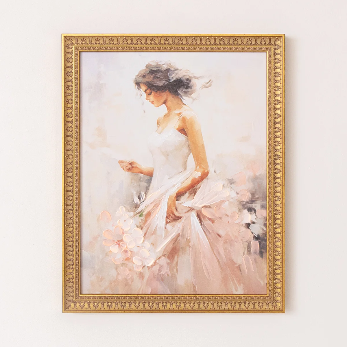 World-Class Large Vintage Ballerina Gold Framed Wall Print - 40cm x 50cm Efficient
