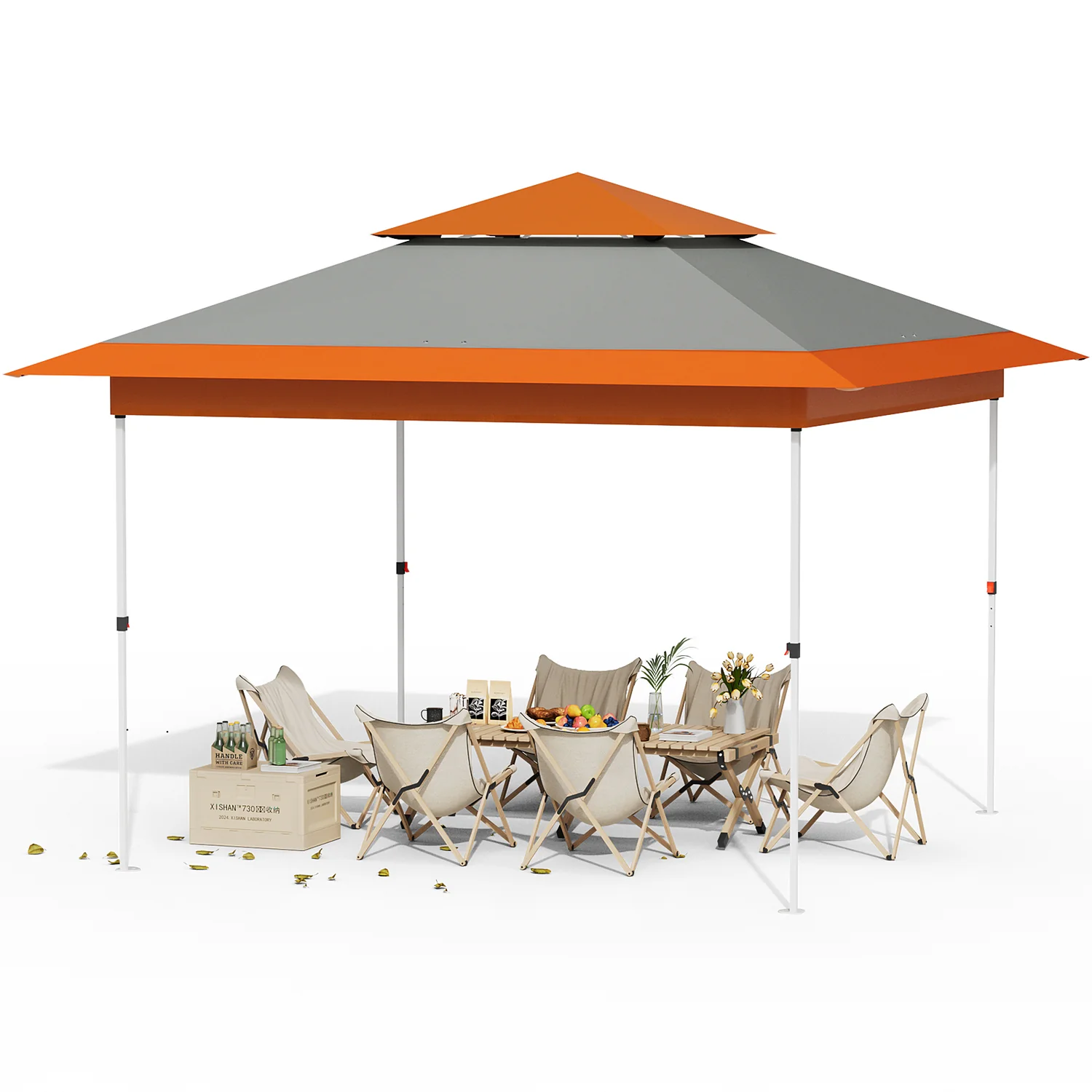 Solid 13x13 Pop Up Canopy Tent Outdoor Instant Canopy Sun Shelter with Adjustable Height Wheeled Bag 4 Sandbags13x13 Pop Up Canopy Tent Outdoor Instant Canopy Sun Shelter with Adjustable Height Wheeled Bag 4 Sandbags Smart