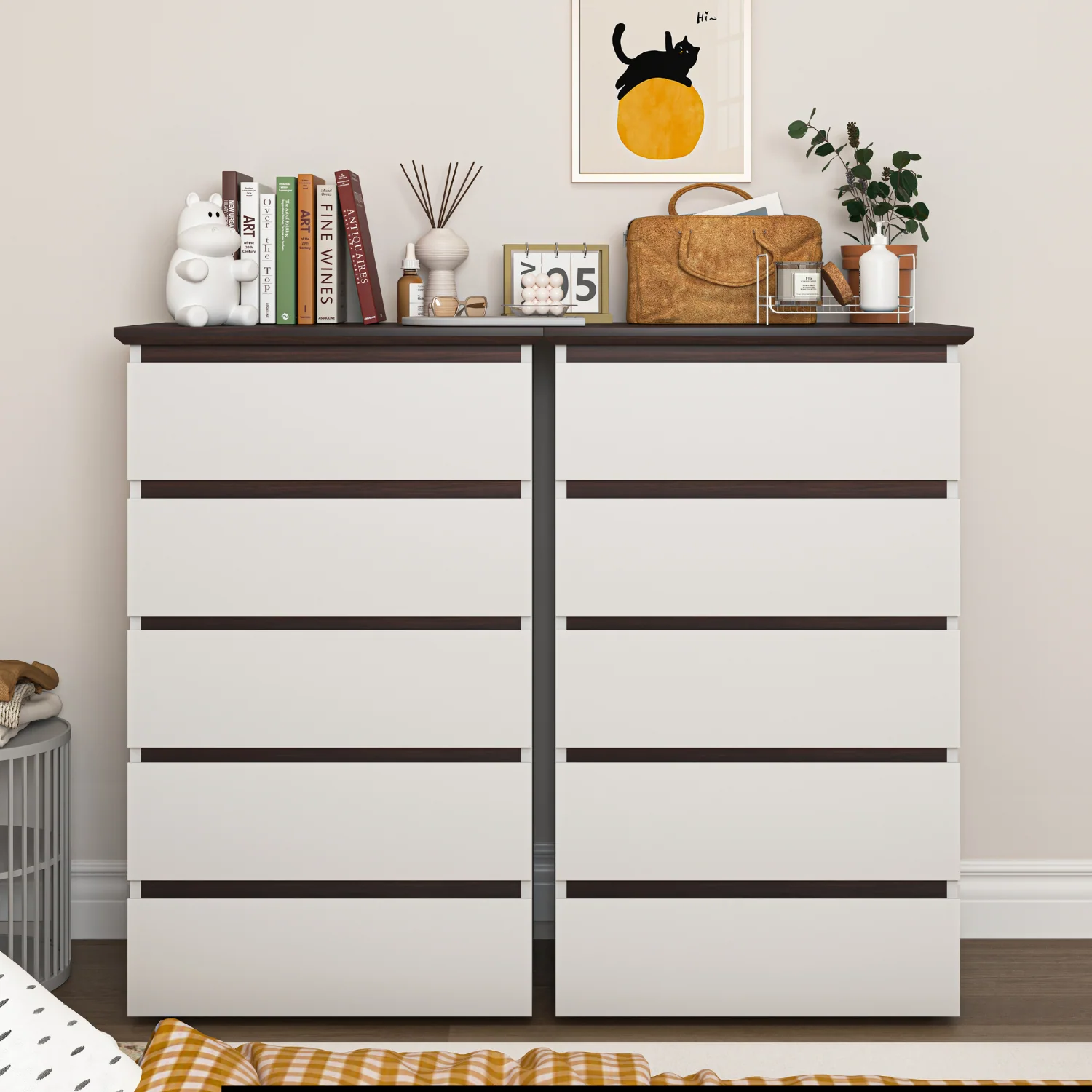 Contemporary 5 Drawer Dresser Storage Dresser Closet Dressers Chest of Drawers Chest Cabinet Organizer5 Drawer Dresser Storage Dresser Closet Dressers Chest of Drawers Chest Cabinet Organizer Expertly Made
