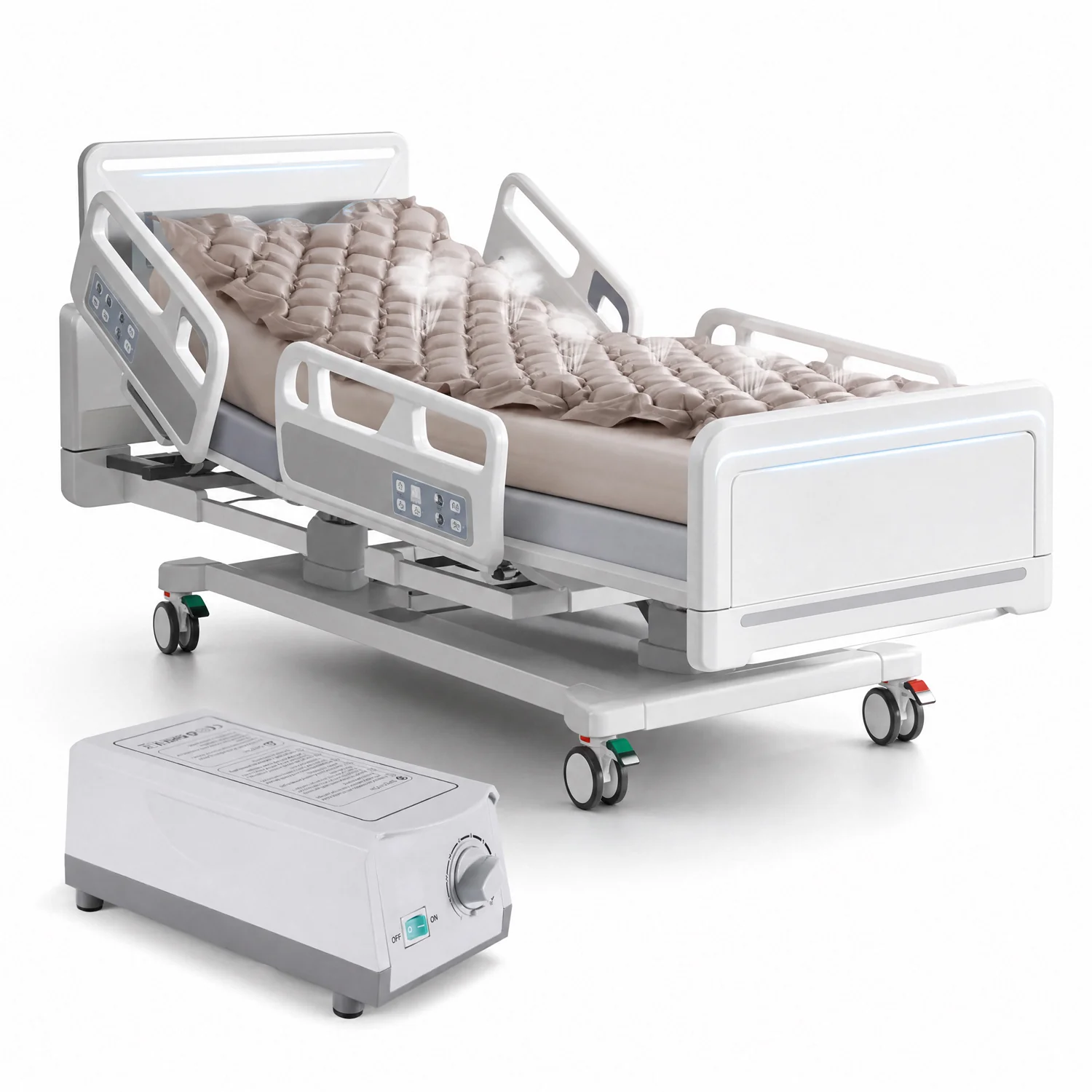Effective Alternating Pressure Air Mattress Pad with Electric Pump System Pressure Sore Prevention Mattress for Hospital Bed Home UseAlternating Pressure Air Mattress Pad with Electric Pump System Pressure Sore Prevention Mattress for Hospital Bed Home Use Versatile