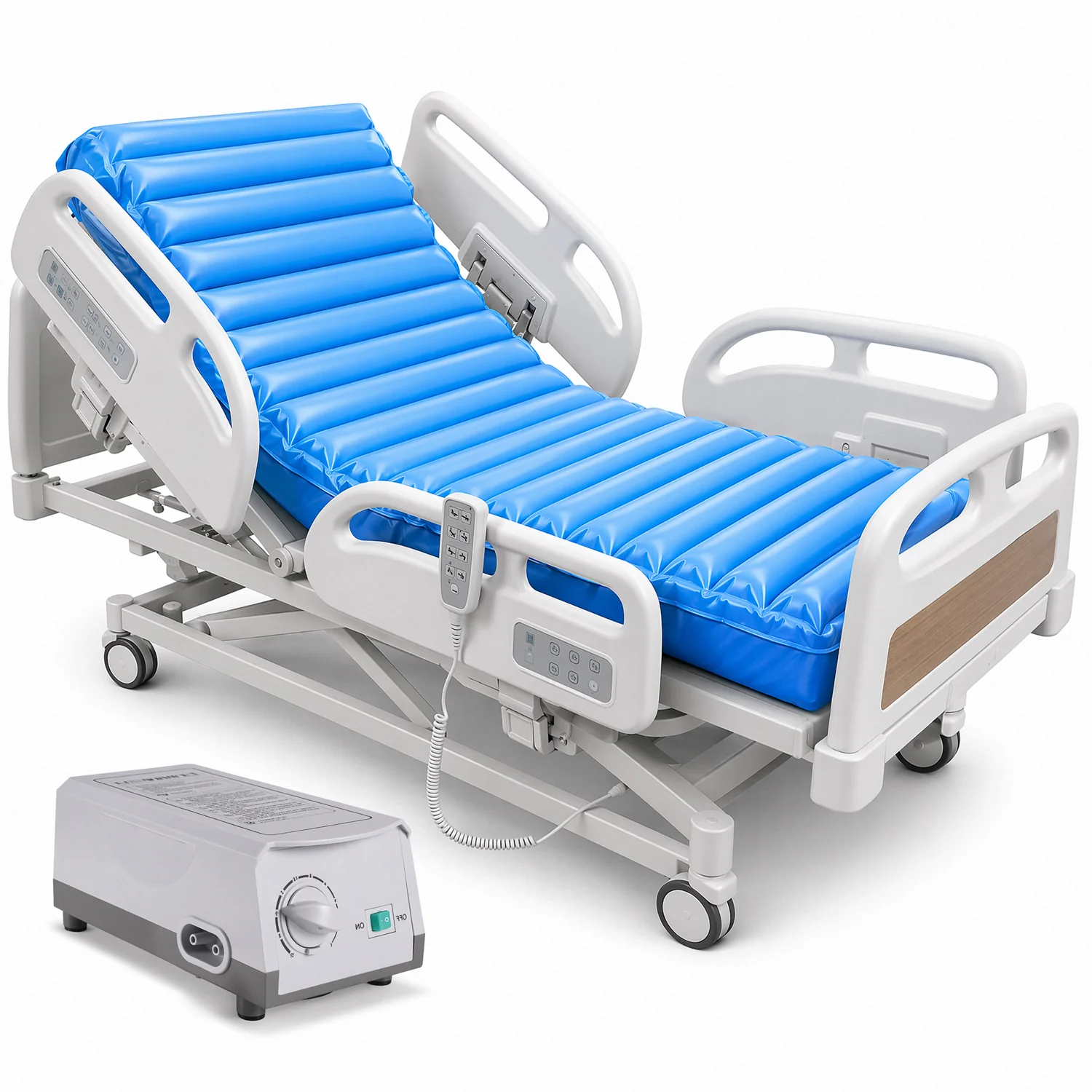 Excellent Alternating Air Pressure Mattress Pad with Quiet Pump Hospital Bed Mattress Topper for Bed Sore PreventionAlternating Air Pressure Mattress Pad with Quiet Pump Hospital Bed Mattress Topper for Bed Sore Prevention Natural