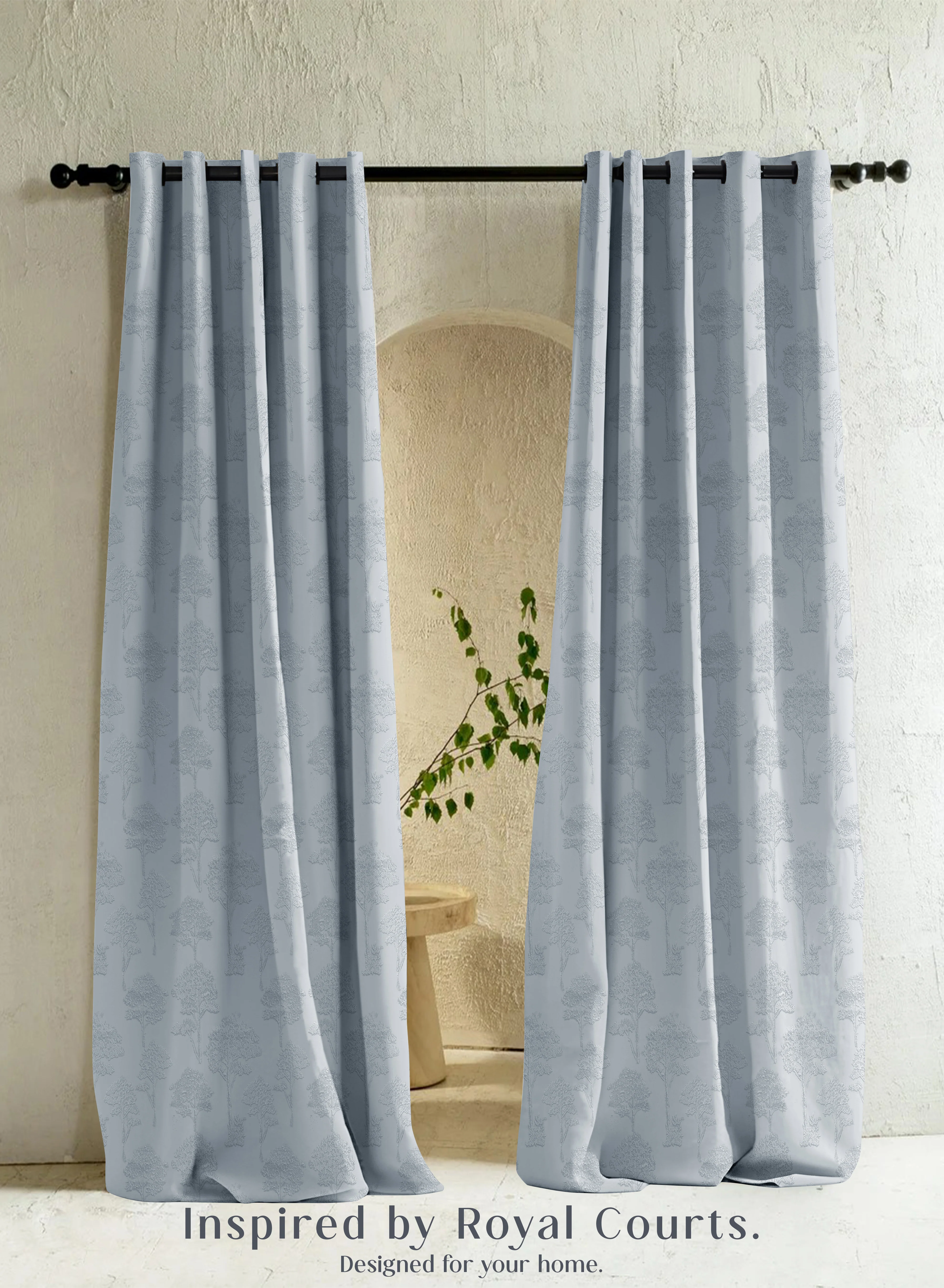 Detailed Bern Jacquard Room Darkening Curtains Scenic Tree Pattern Arctic Blue Set of 2 Fully CustomizableThe Guide to Measuring and Choosing Curtains Traditional
