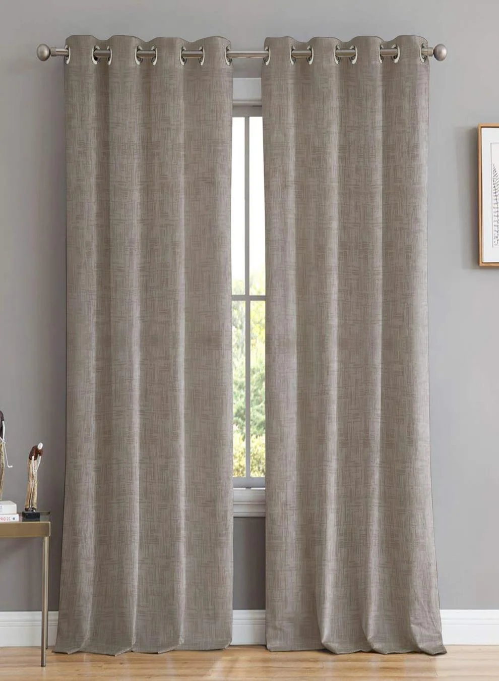 Eco-Friendly Elwana Jacquard Blackout Curtains Rhino Gray Set of 2 Pattern 2 The Guide to Measuring and Choosing Curtains Soft