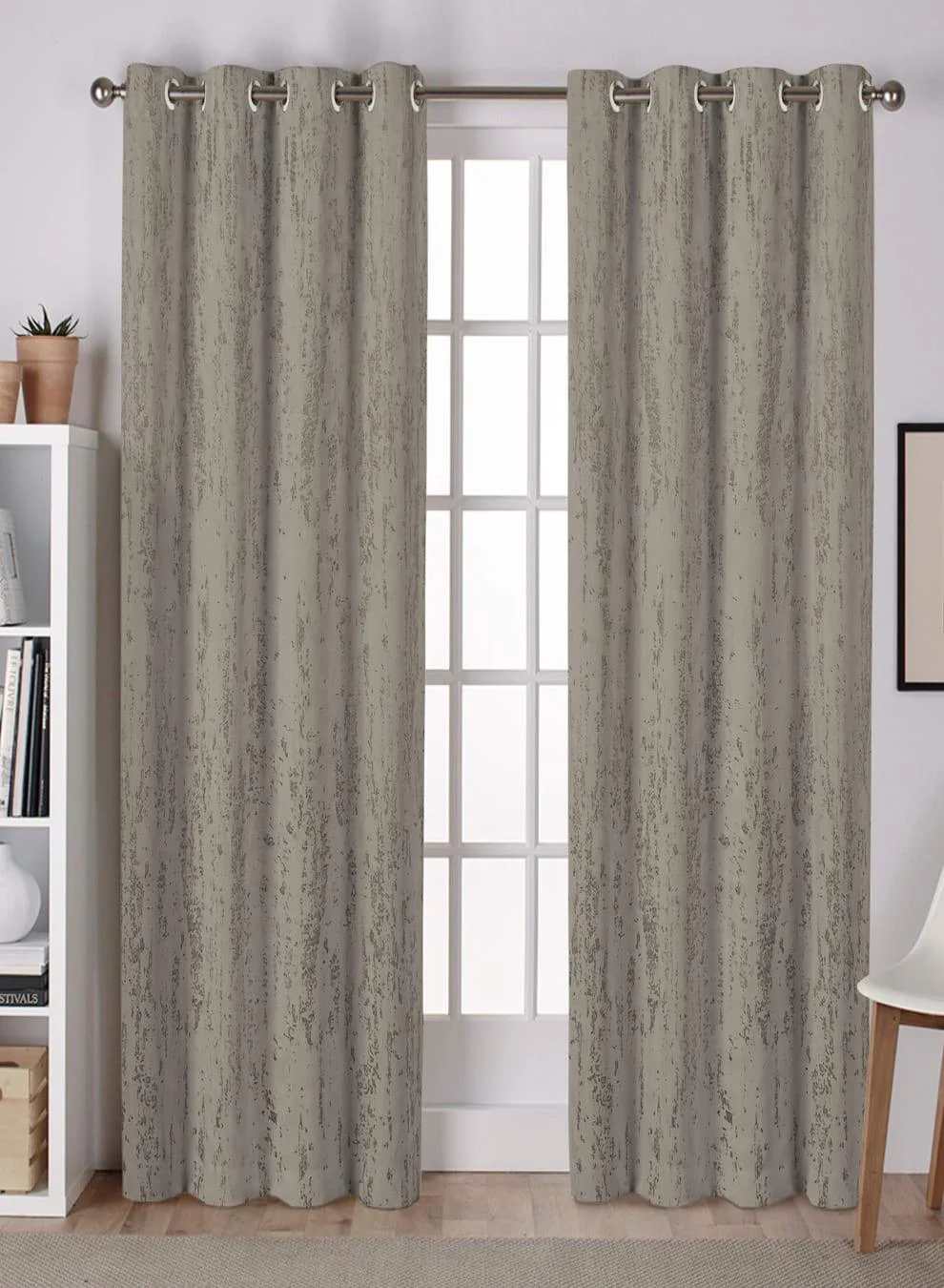 Innovative Lyon Cotton Blackout Curtains Premium Foil Print Total Light Block Taupe Gray Set of 2 Fully CustomizableThe Guide to Measuring and Choosing Curtains High-Performance