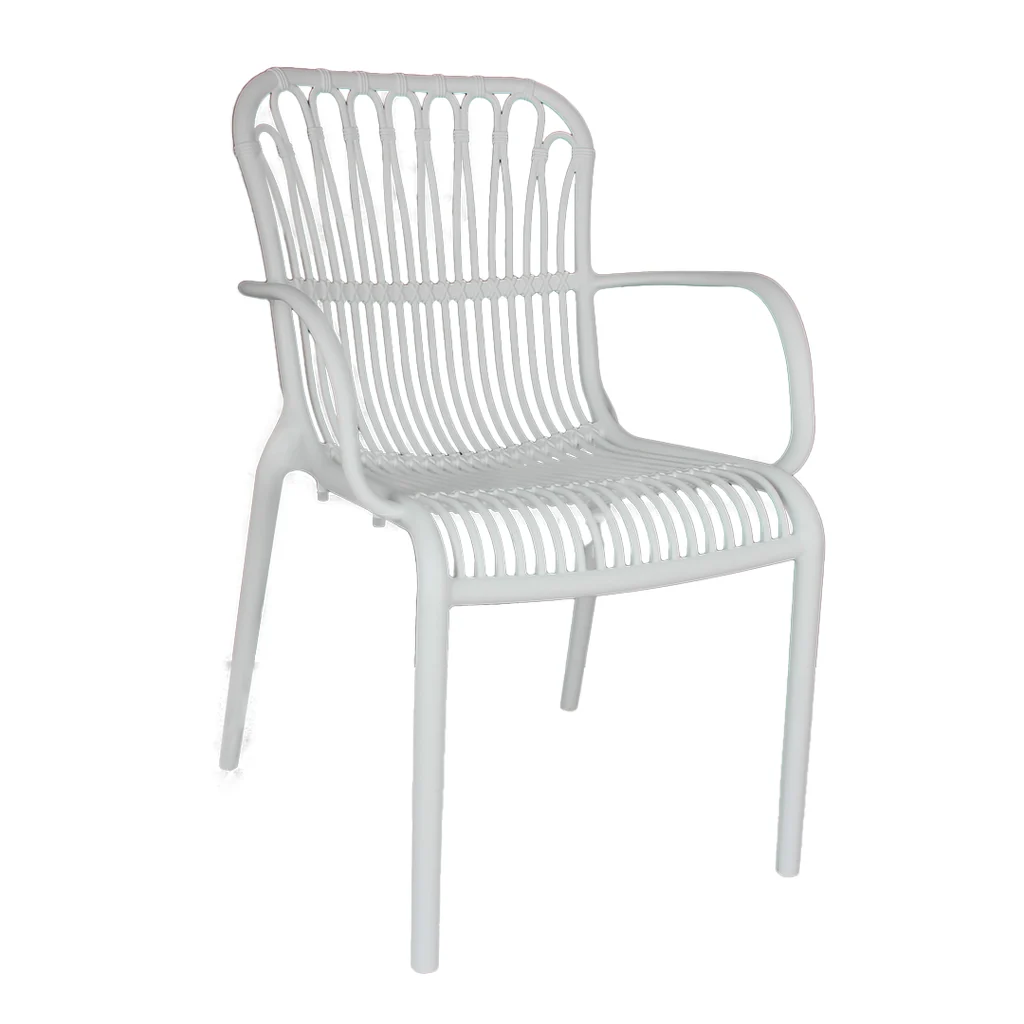 Safe Javier Outdoor Dining Chair - White Trendy