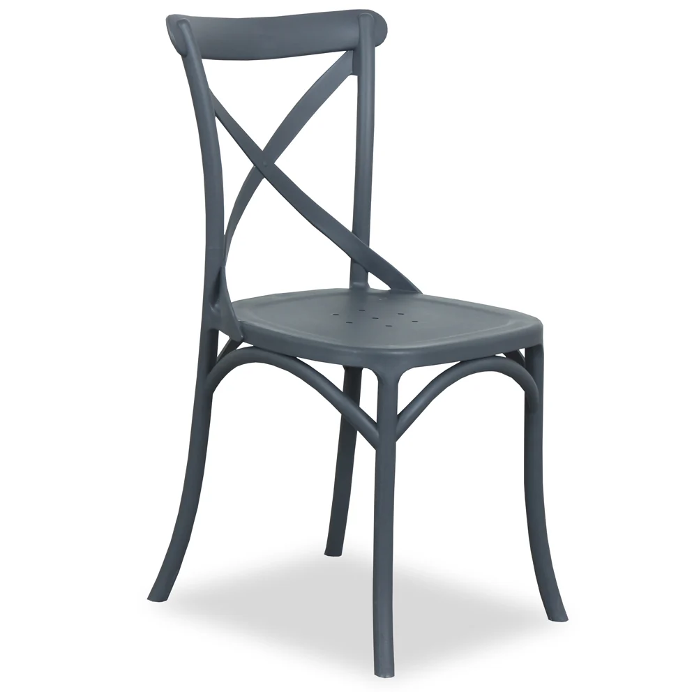 Minimalist Heritage Outdoor Dining Chair Charcoal High-Quality