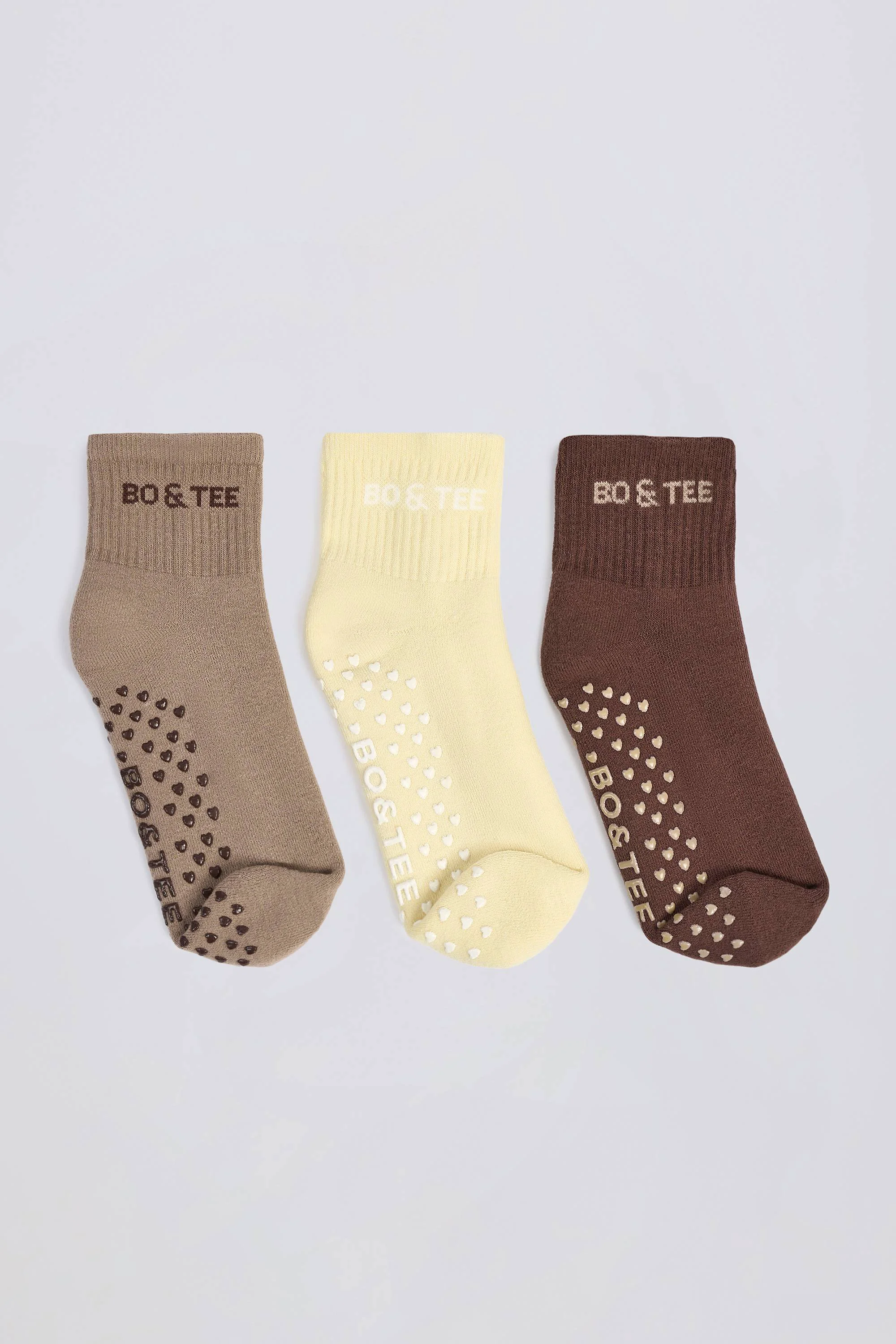 Green Pilates Sock Bundle in Mocha Multi Crafted