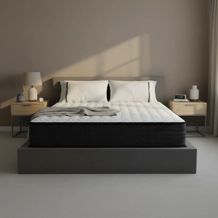 Solid Ashley M410 Firm Mattress In A Box High-Performance