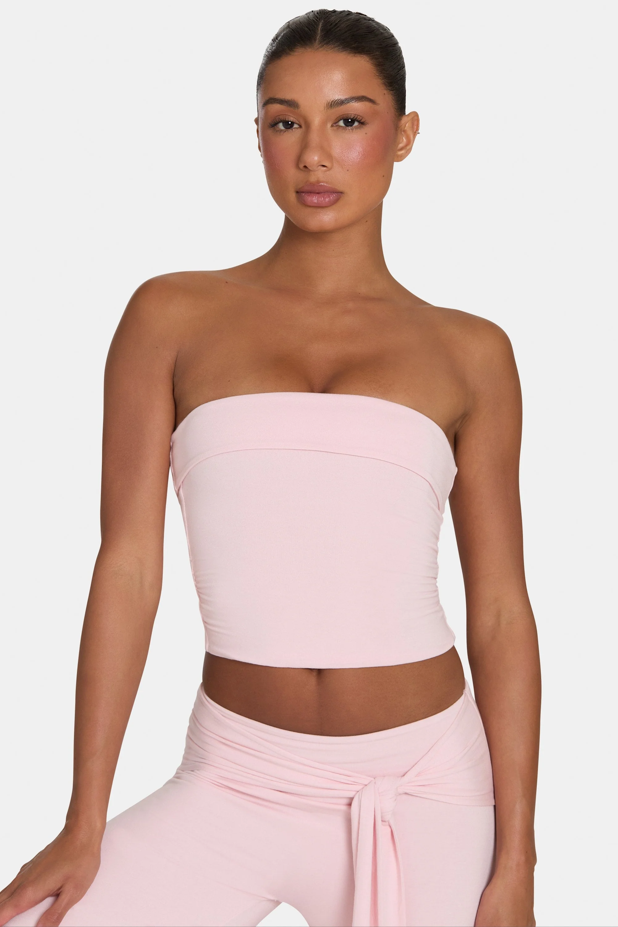 Solid ButterCloud™ Tube Top in Blush Efficient