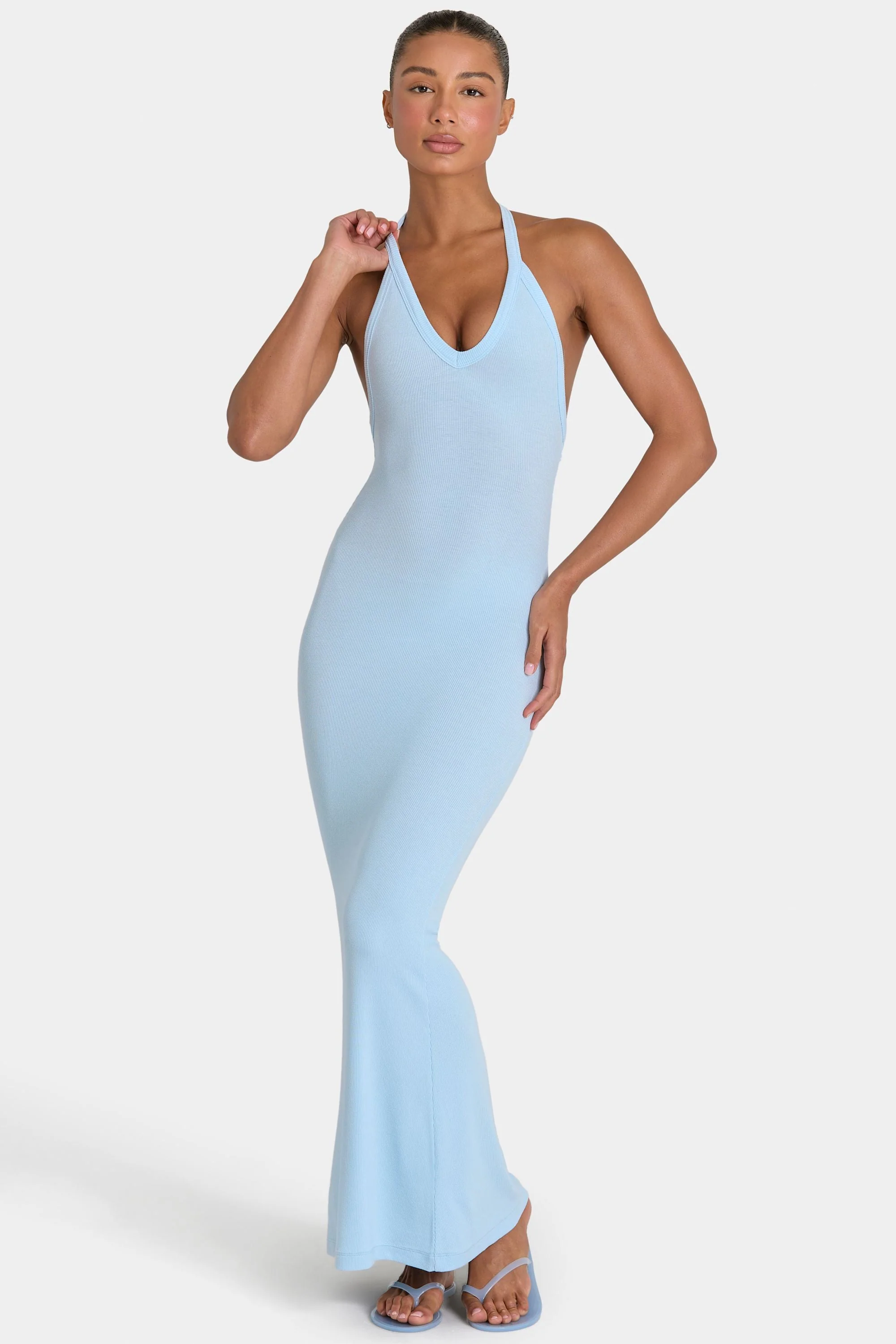 Lightweight ButterCloud™ Maxi Dress in Sky Minimalist