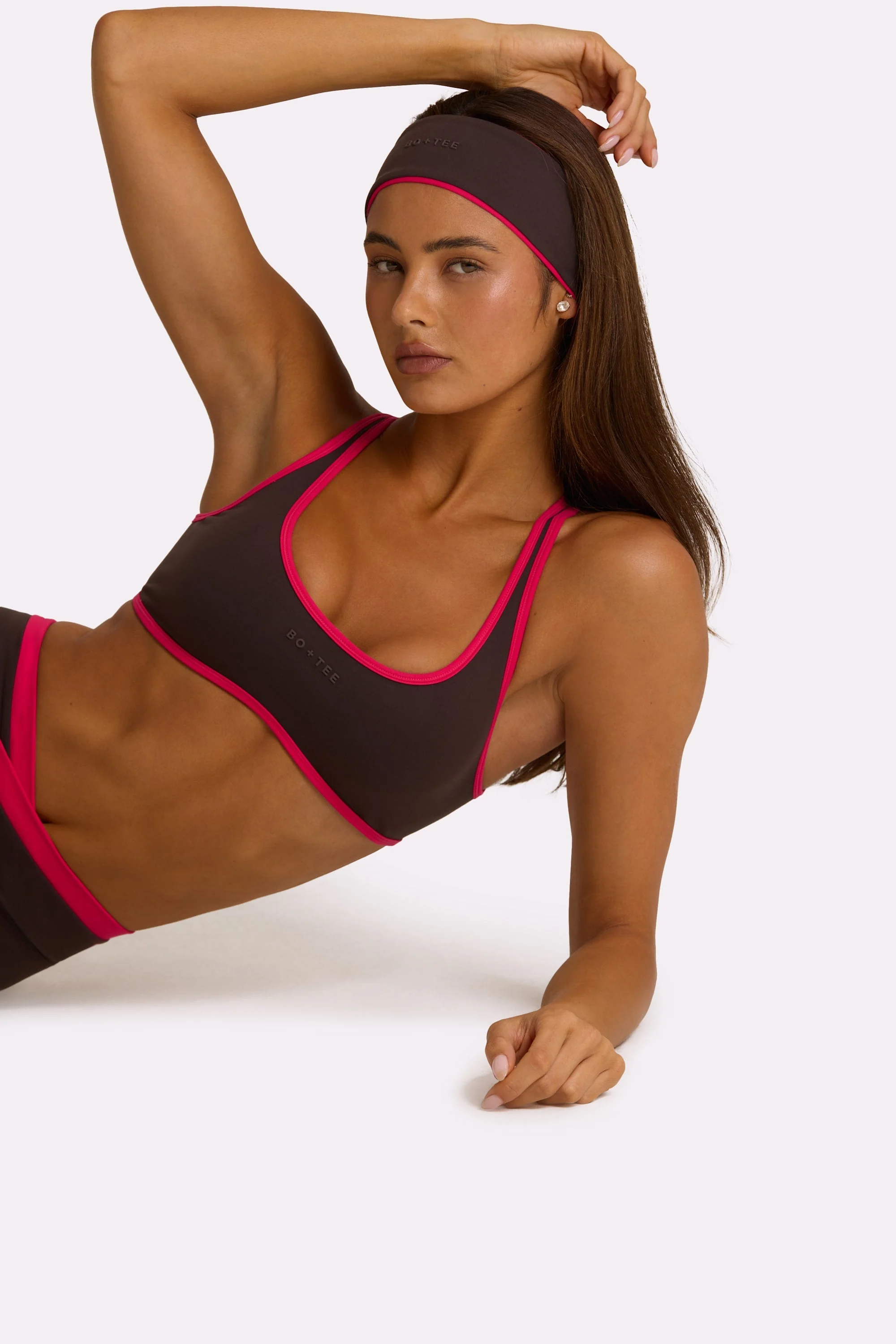 World-Class Soft Active Sports Bra in Truffle Quality