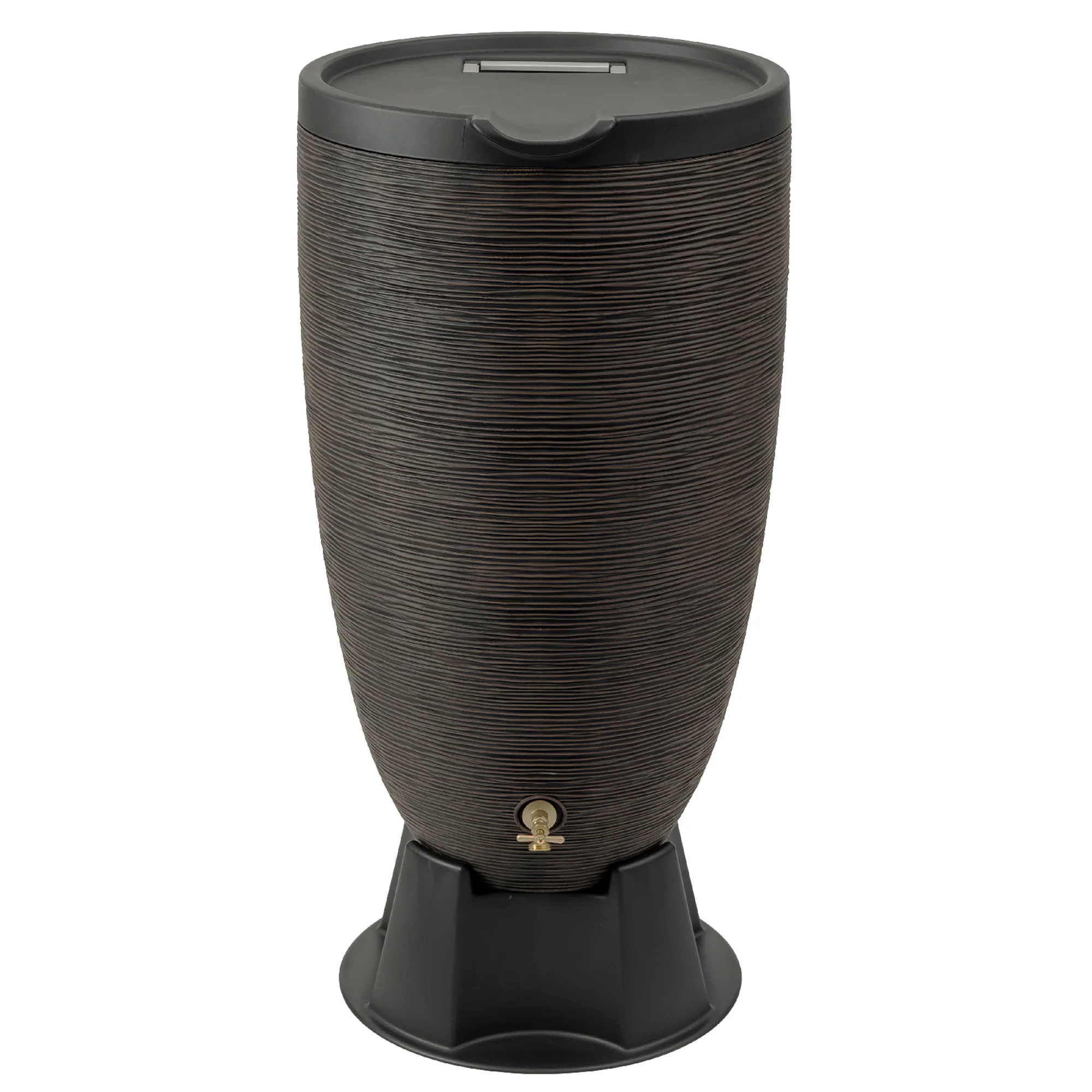 Stylish 50 Gallon Newport Rain Barrel with Removable Lid and Stand American ExpressApple PayDiners ClubDiscoverGoogle PayMastercardShop PayVisa Exceptional