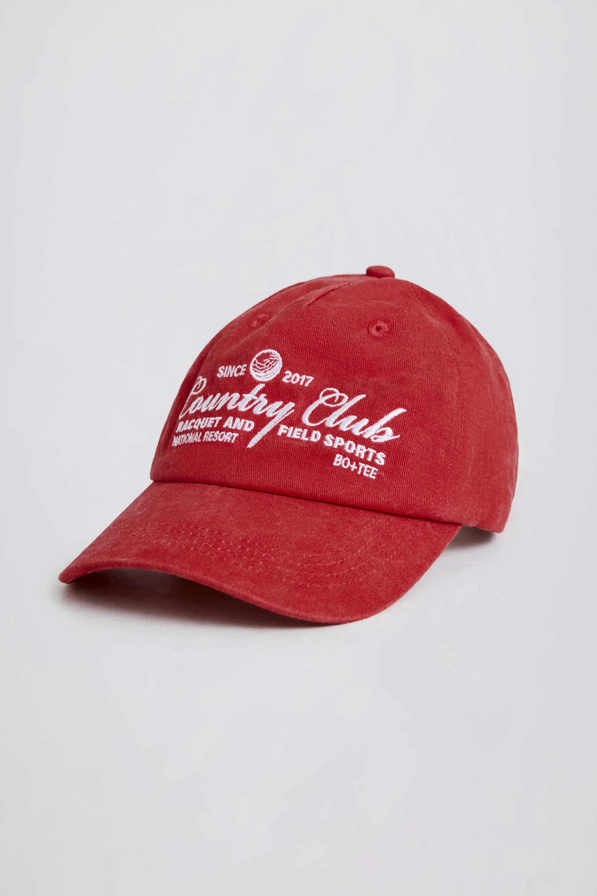 Refined Baseball Cap in Dark Red Lightweight