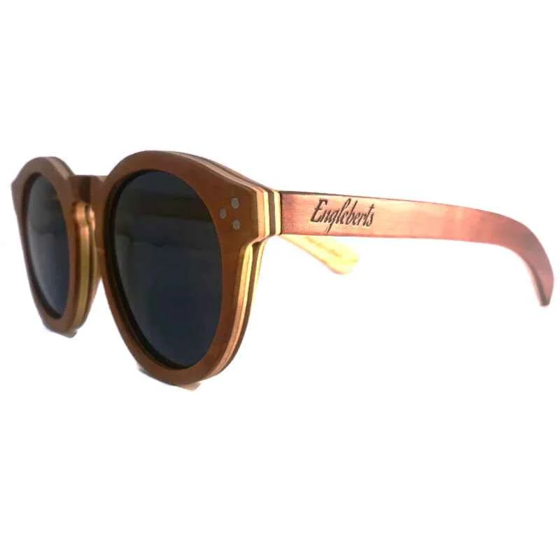 Sustainable Engleberts Cherry Wood Sunglasses - Full Frame Polarized Style Exclusive