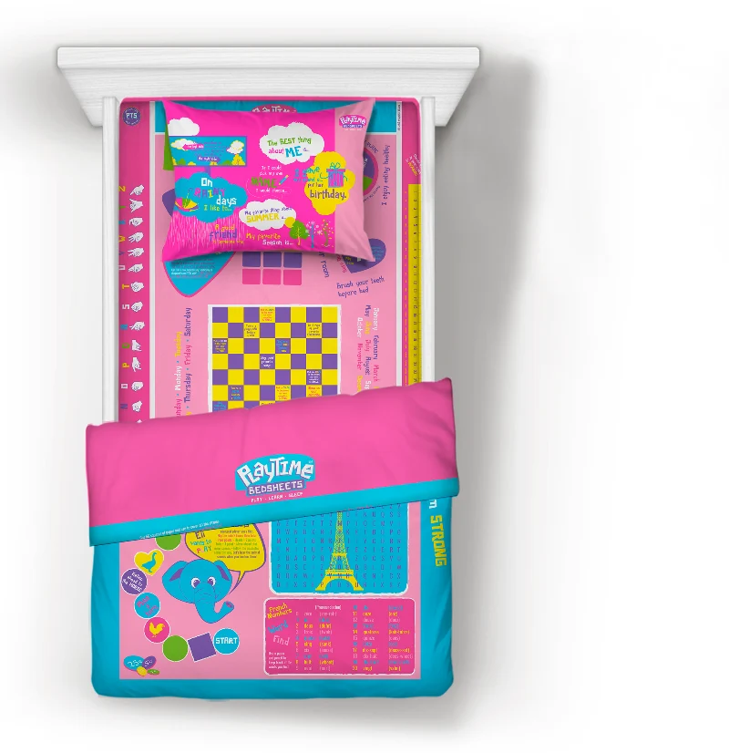 Premium Material Playtime Twin Bed Sheets Set for Comfort Unique