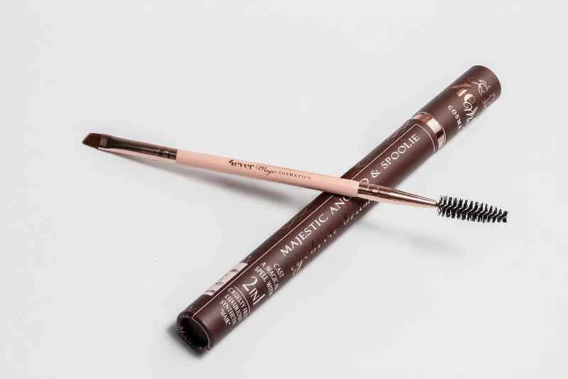 Safe 2-in-1 Eyebrow Brush with Spoolie – Precision Definer Blending Tool for Natural Brows Versatile
