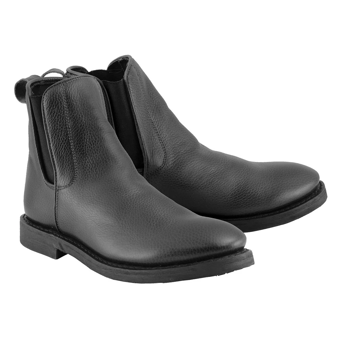 Crafted Milwaukee Leather MBM9041 Men's Black Super Clean Boots with Stretch Flex Trendy