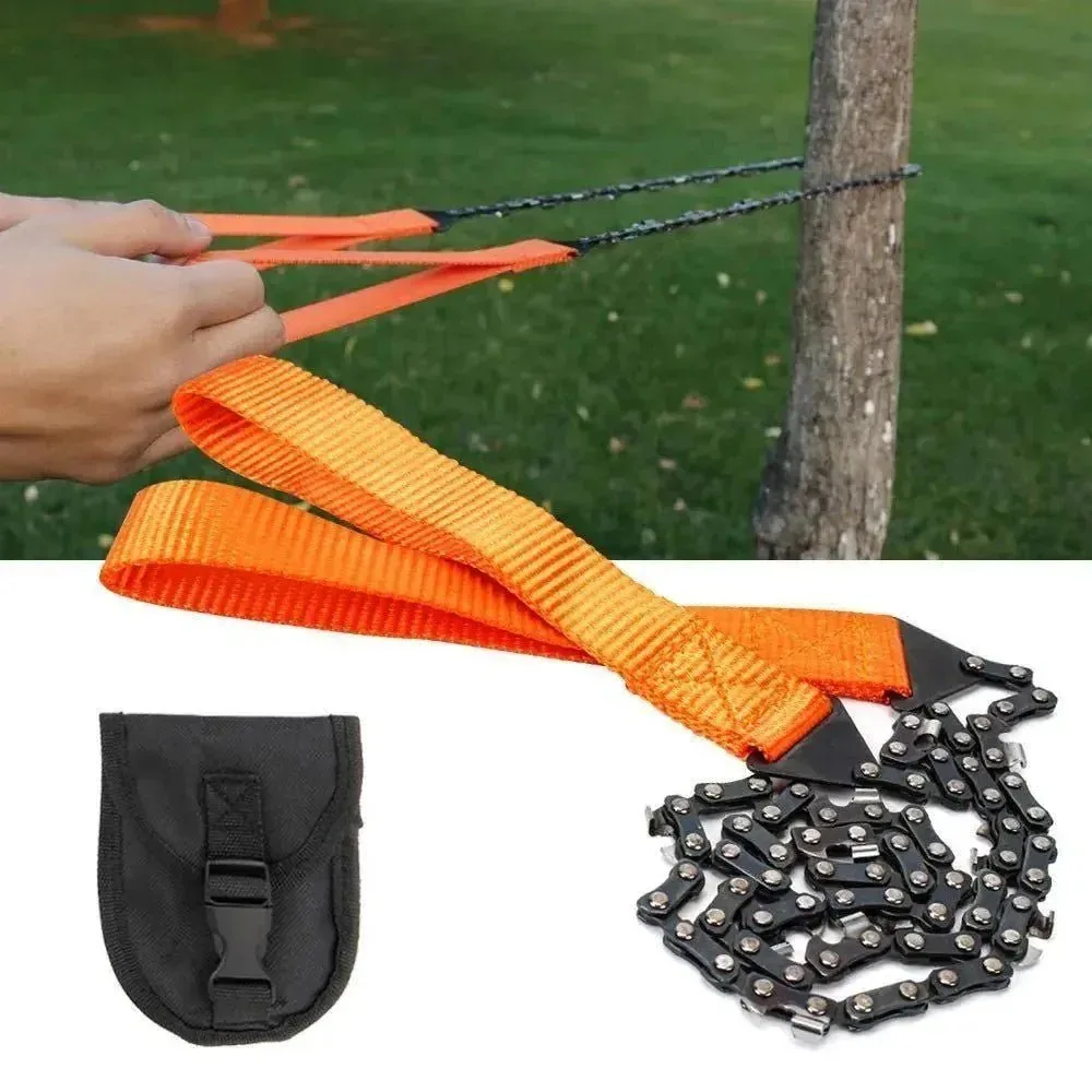 Next-Generation 11-in-1 Compact Pocket Chain Saw – Portable Survival Tool for Camping Hiking Healthy