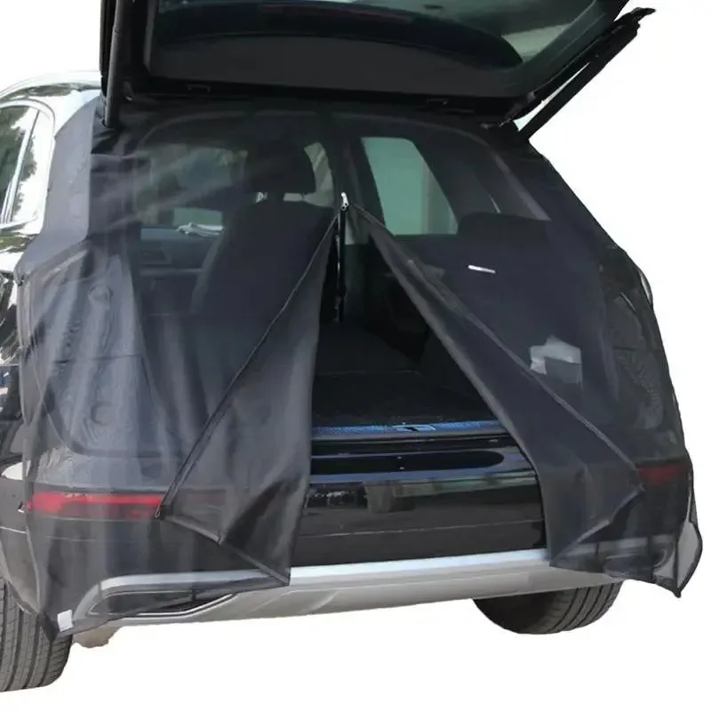 High-End SUV Trunk Tailgate Mosquito Net - Breathable Insect-proof UV-proof Curtain Refined