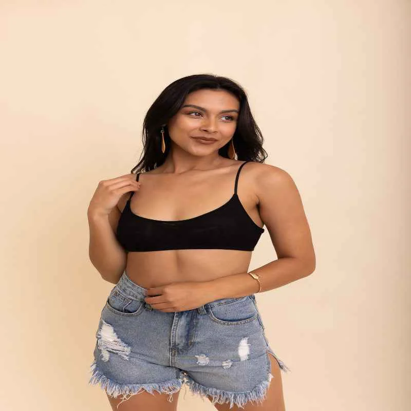 Refined Sheer Mesh Bralette Smooth