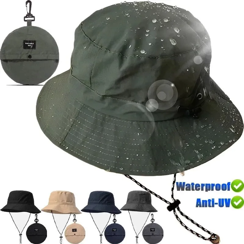 Comfortable Quick-Dry Fisherman Bucket Hat – Waterproof Foldable Sun Protection Cap for Camping Hiking Beach Functional