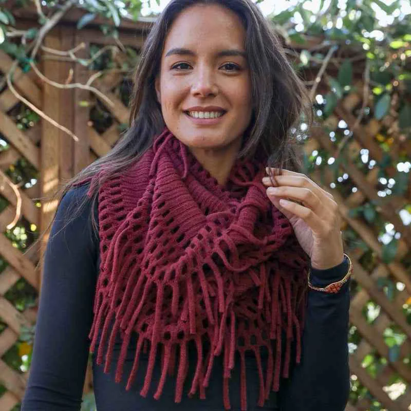 Proven Fuzzy Tassel Scarf Selected