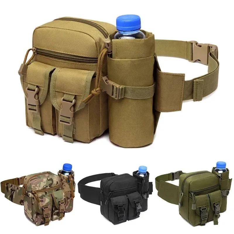 Trendy Men's Tactical Waist Pack - Nylon Belt Bag for Outdoor Sports and Hunting Comfortable
