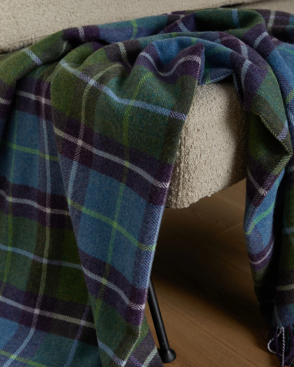 Long-Lasting Foxford Connemara Lambswool Throw Enhanced