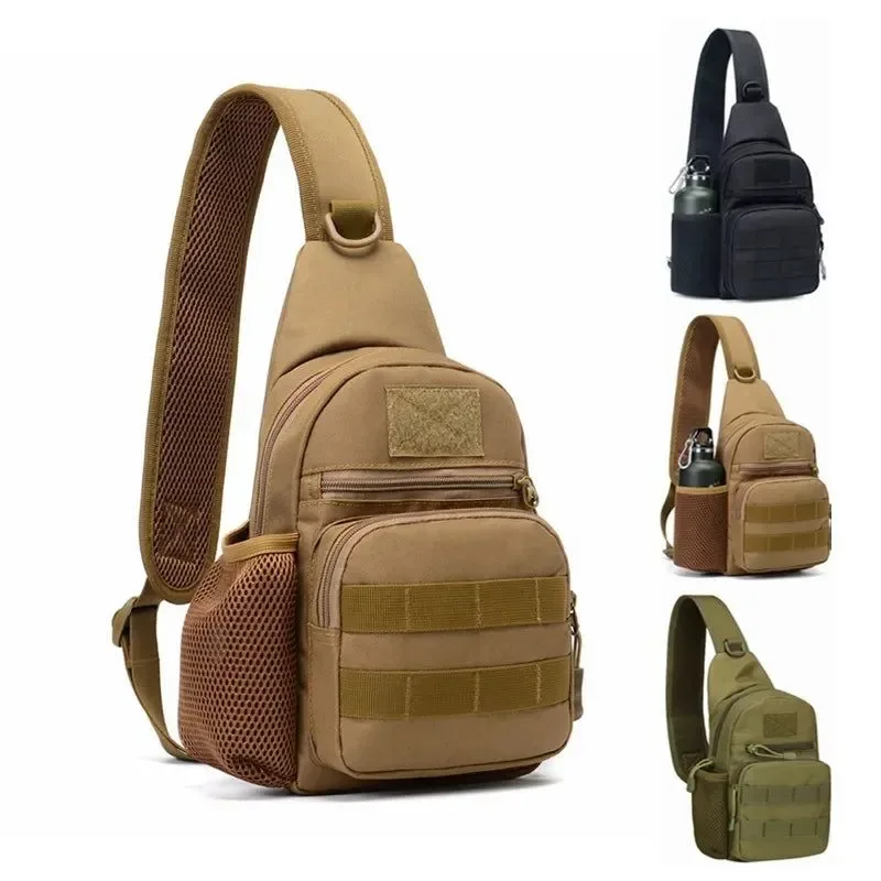 Eco-Friendly Outdoor Tactical Shoulder Crossbody Bag – 800D Oxford MOLLE Chest Bag for Hunting Camping Hiking Contemporary