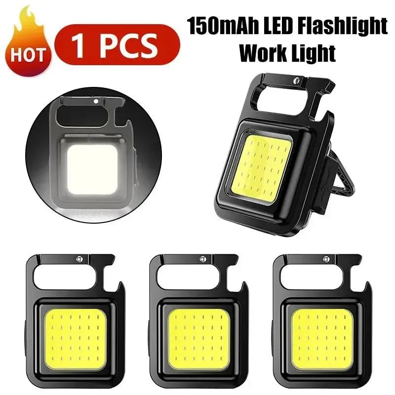Natural Mini USB Rechargeable LED Flashlight - Portable Work Light for Outdoor Camping Practical