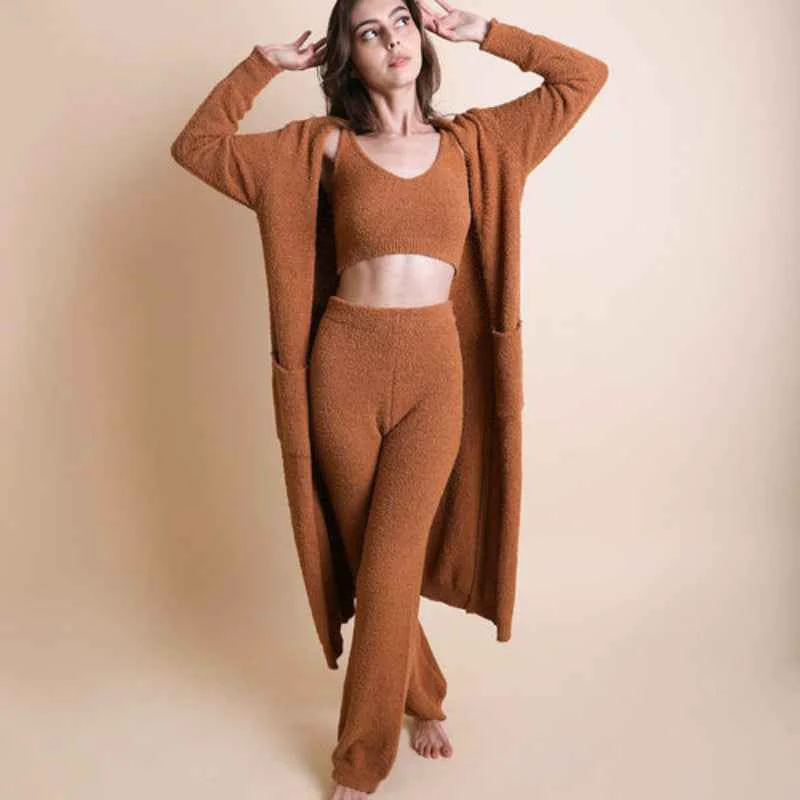 Fine Lightweight Open Front Cardigan