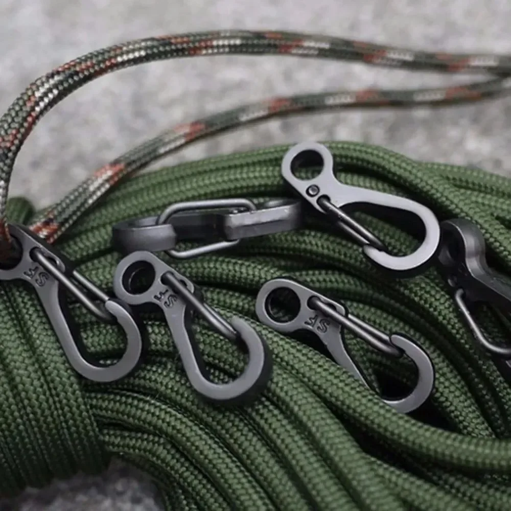 Pure Mini Spring Hang Carabiner Essential EDC Gear for Climbing and Camping Fine