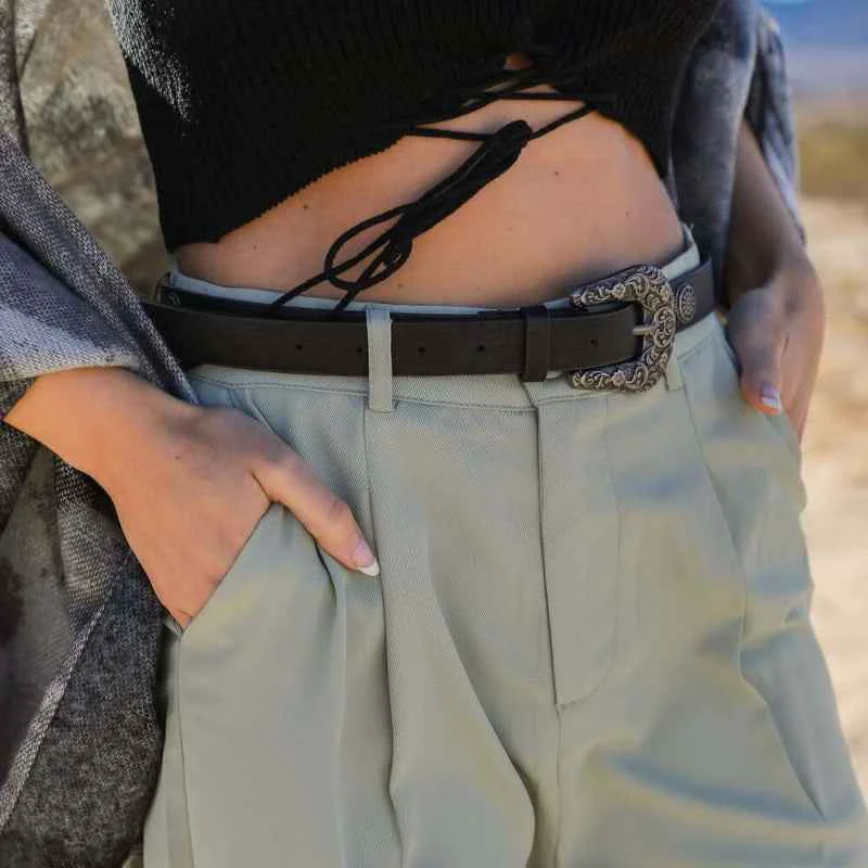 Solid Western Leather Belt Superior