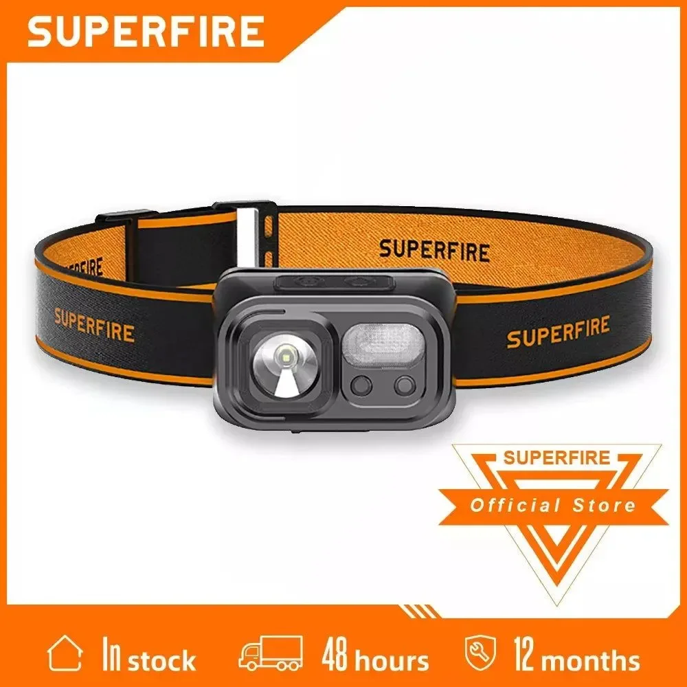 Reusable Mini Super Bright LED Headlamp - USB-C Rechargeable Induction Headlight for Camping and Fishing SPECIFICATIONS Selected