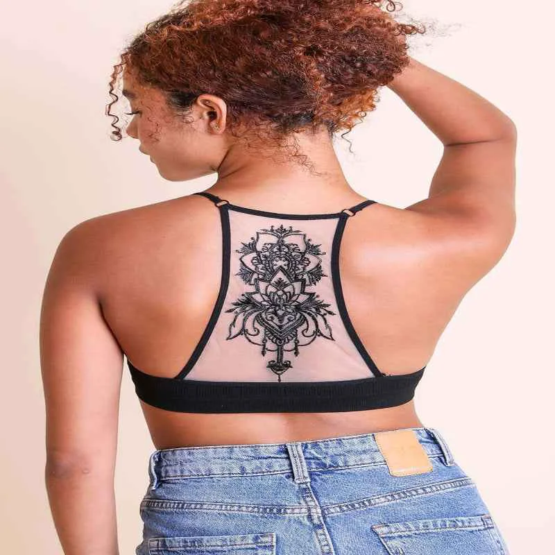 Easy-to-Use Tattoo Back Bralettes - Stylish and Comfortable Support for Every Occasion Official