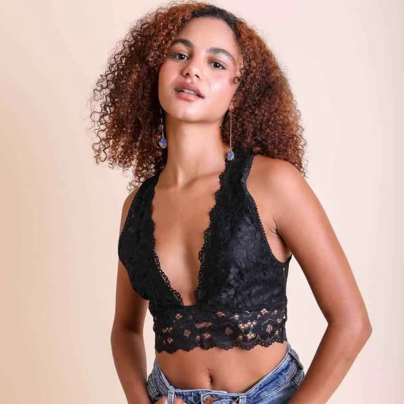 Smooth Racerback Bralette Detailed