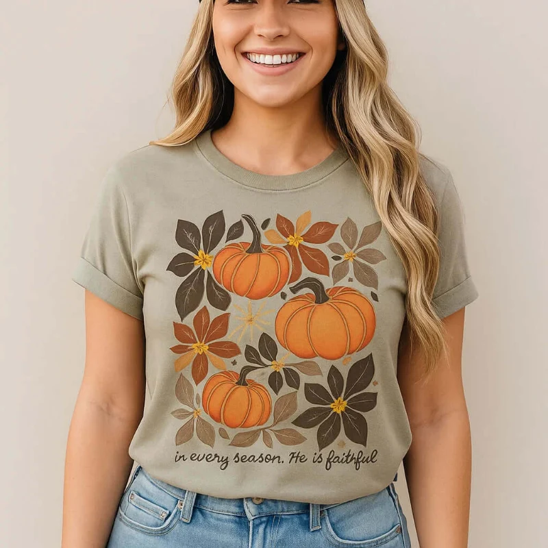 Expertly Made Seasonal Faith T-shirt for Every Occasion Luxury