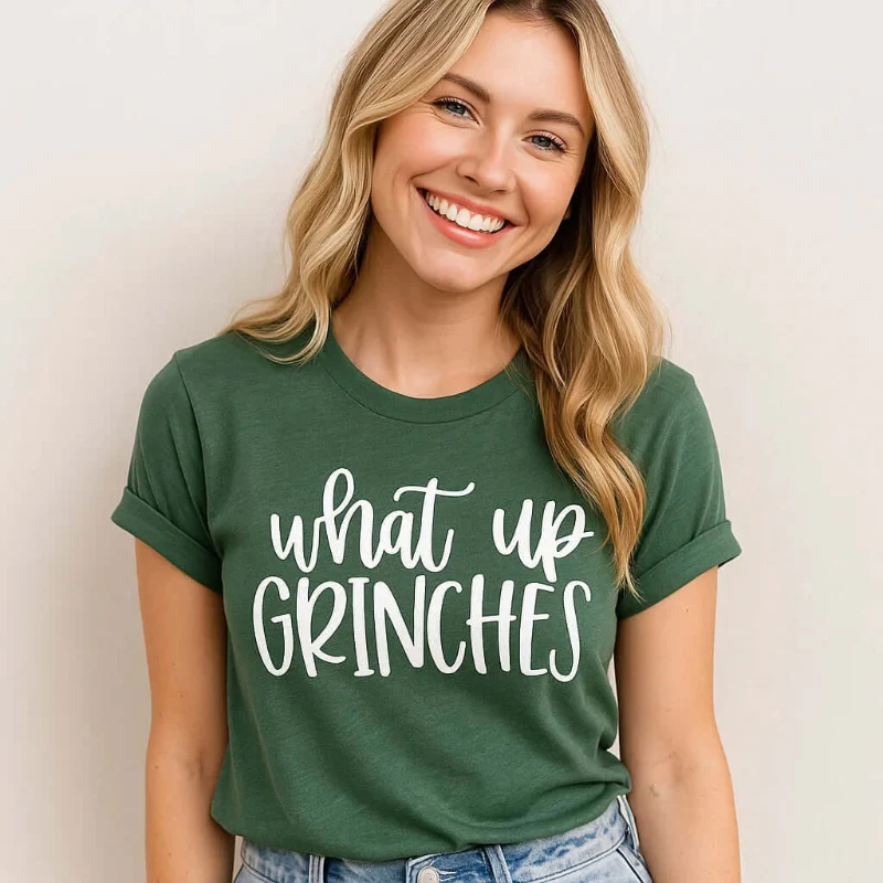 Smooth What Up Grinches Shirt - Fun Holiday Tee for Grinch Lovers Specialty