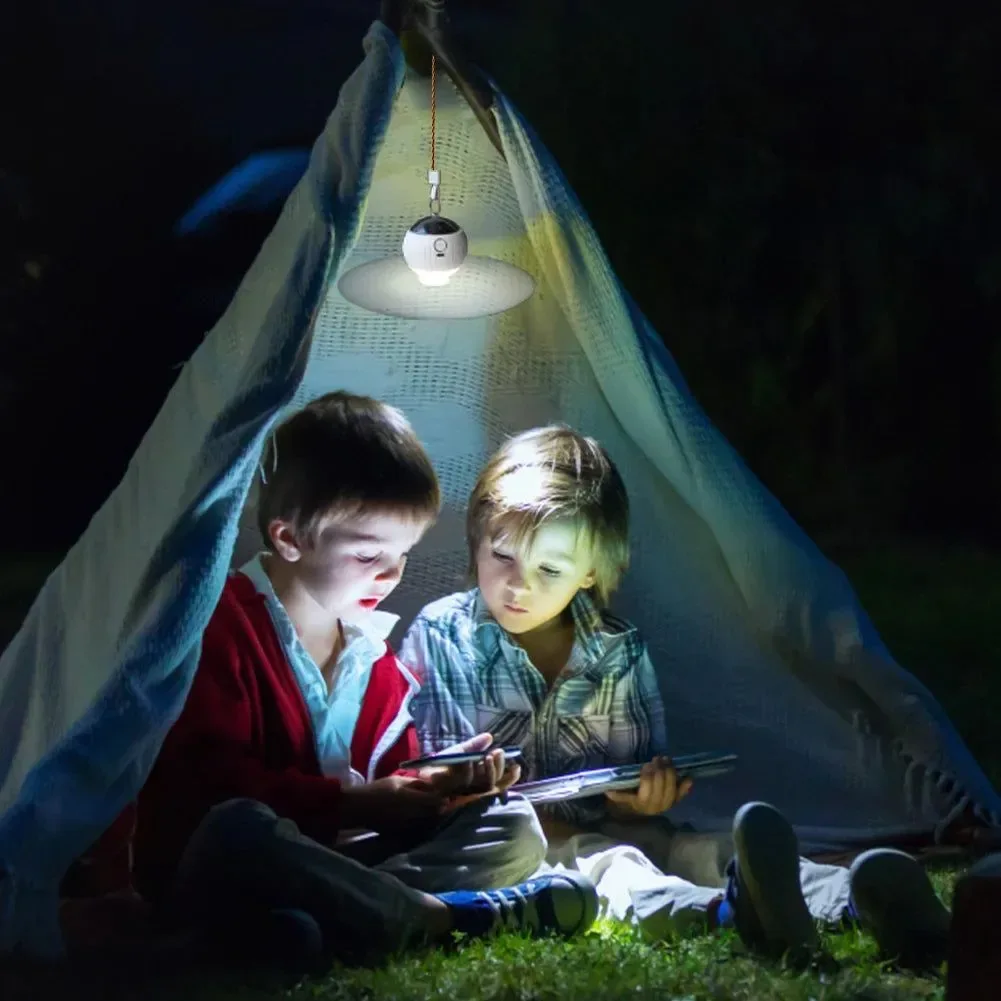 Solid 3-in-1 Camping Fan with Remote Carabiner and Tent Projection Light Unique