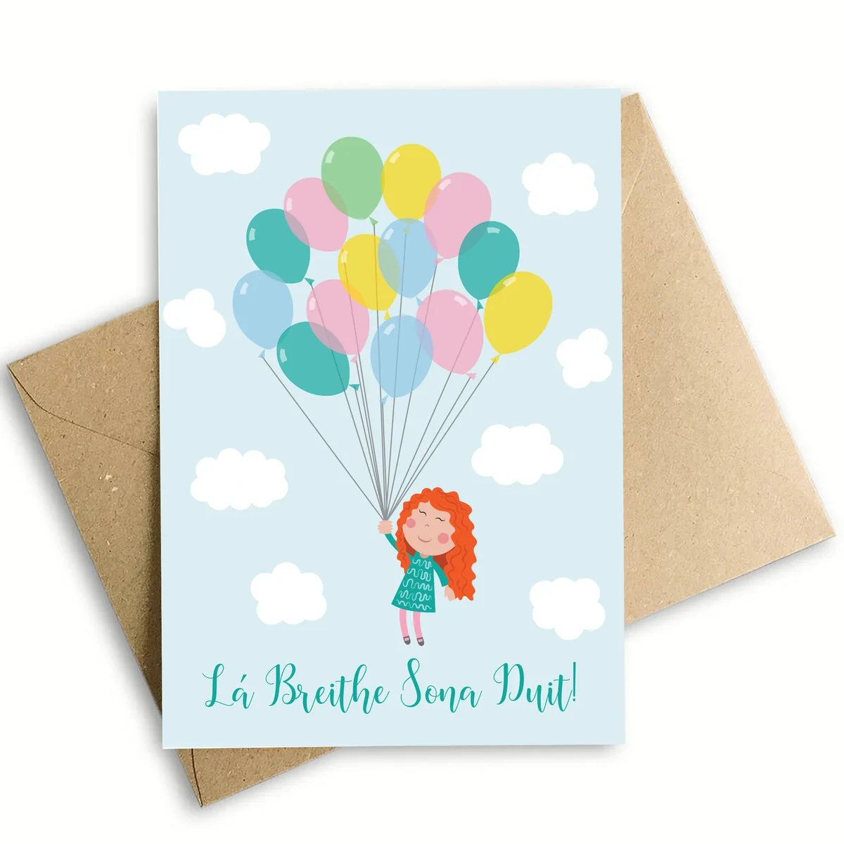 Contemporary Birthday Balloons Greeting Card Convenient