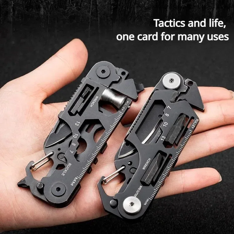 Authentic Multifunctional Outdoor Pocket Tool Combination Card with Tactical Knife Top-Quality