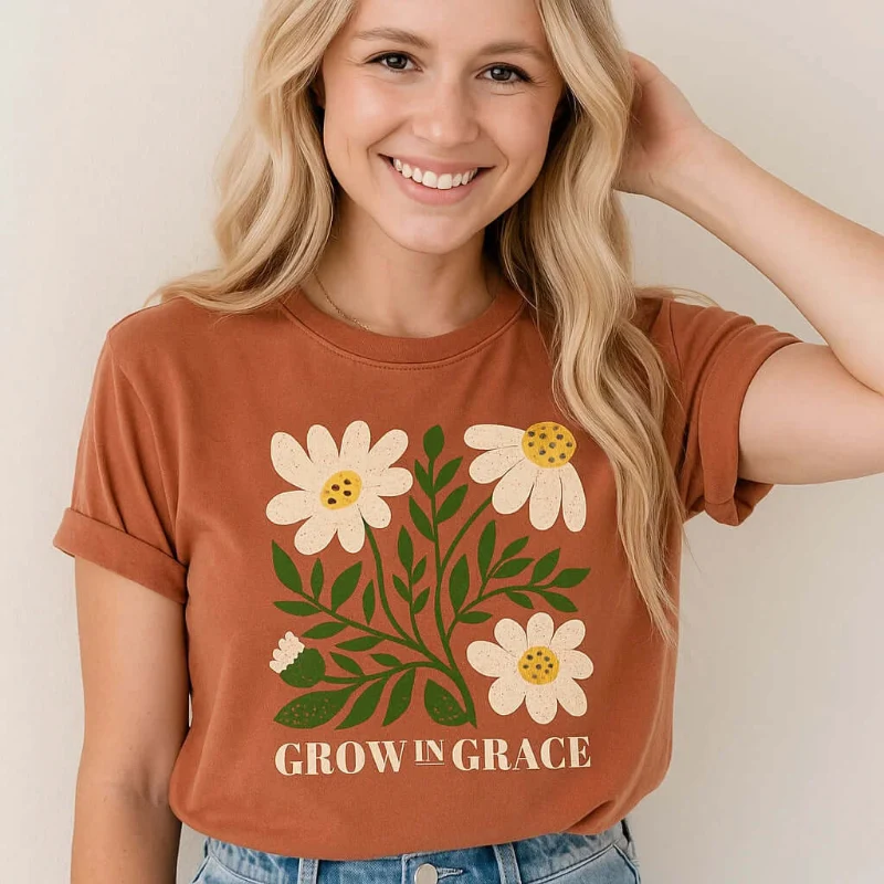 Relaxed Grow in Grace Tee Convenient