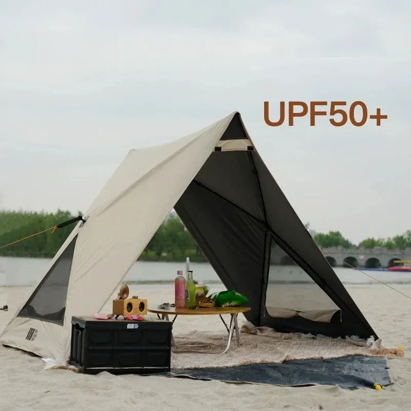 High-End Portable Pop Up Beach Tent for 3-4 People - Sun Shelter Picnic Shade Outdoor Canopy Sustainable