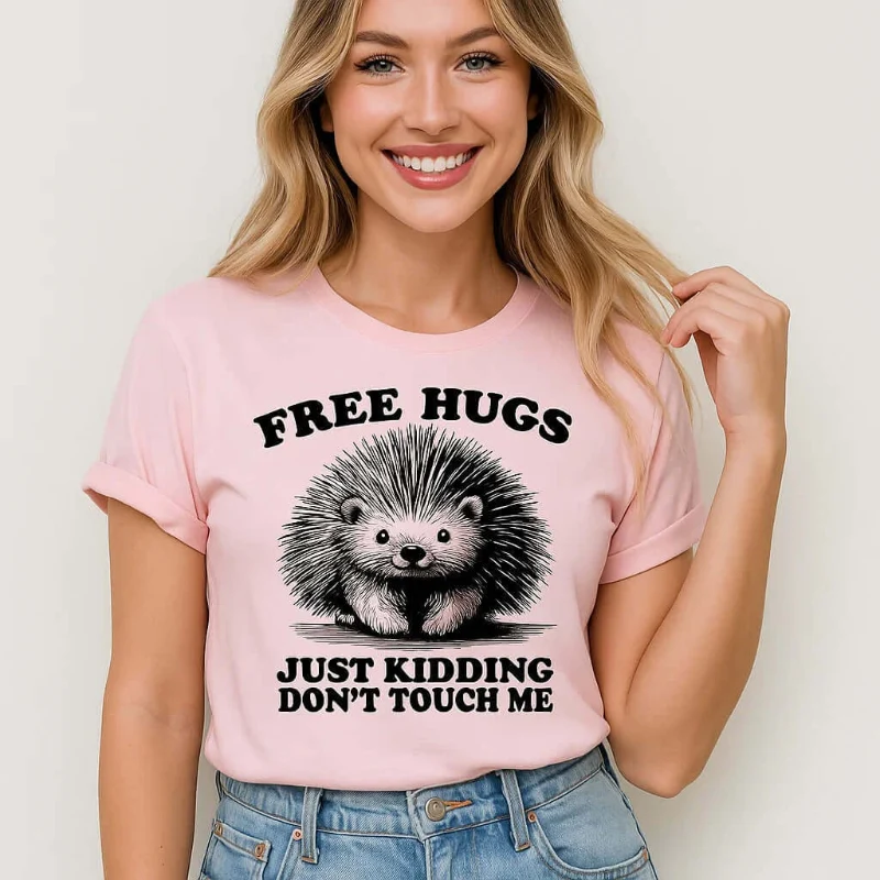 Breathable Porcupine Hugs Tee Expertly Made