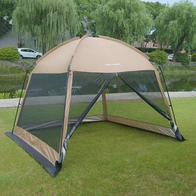 Practical Mosquito-Proof Camping Beach Shade Tent for 5-8 People - Outdoor Sun Shelter Modern