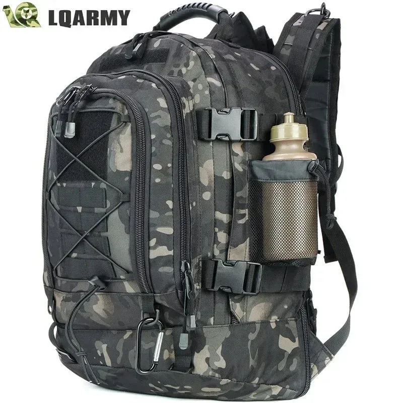 Original Design 60L Military Tactical Backpack - Army Molle Assault Rucksack for Outdoor Travel Hiking Camping Hunting Genuine