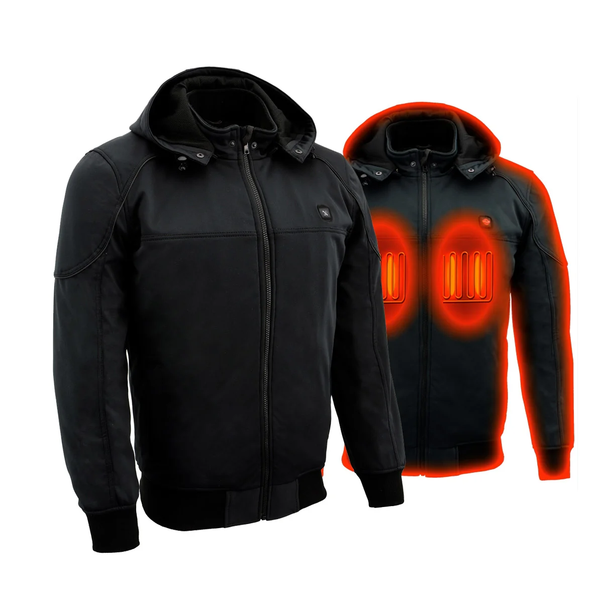 Minimalist NexGen Heat Men s Heated – Soft Shell Racing Style Jacket 7.4V 3 Heat Levels Night Visibility – Cold NXM1761SET Long-Lasting