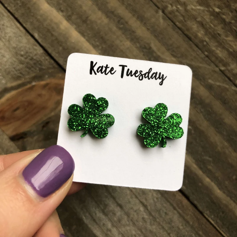 Secure Lucky Clover Earrings Refined